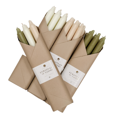 Northern Lights 12" Candle Tapers, 6-Pack Set - My Trove Box