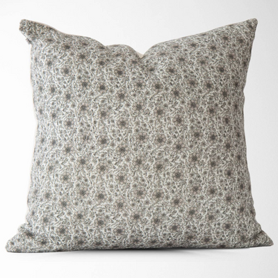 Penelope Vintage Petite Floral Pillow Cover in Oyster - My Trove Box
