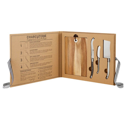 Cheese Board with Knives Book Box - My Trove Box