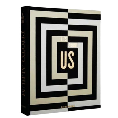 Coffee Table Photo Album - It's About Us Square Graphic - My Trove Box