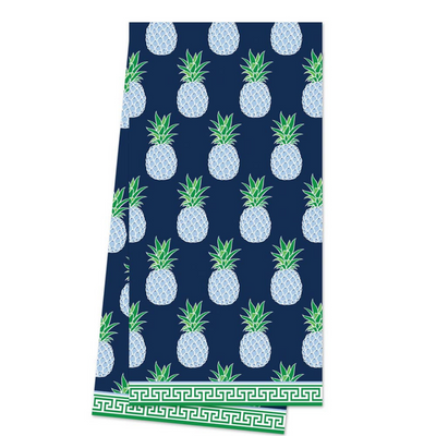 Blue Pineapple Tea Towel - My Trove Box