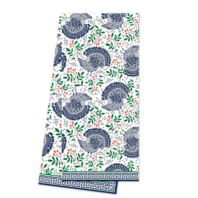 Turkey Toile Thanksgiving Tea Towel - My Trove Box