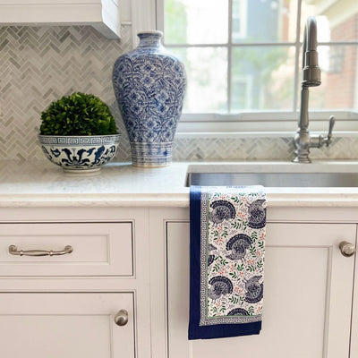 Turkey Toile Thanksgiving Tea Towel - My Trove Box