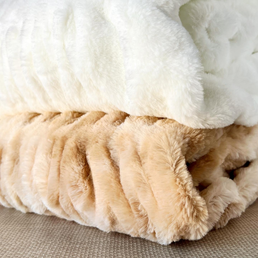 White faux blanket sale