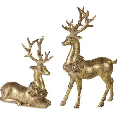 Majestic Holiday Deer, Set of 2 - My Trove Box