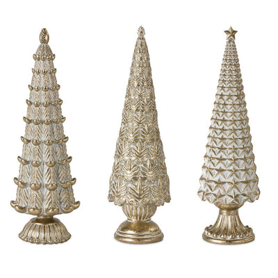 Ornate Holiday Trees, Set of 3 - My Trove Box