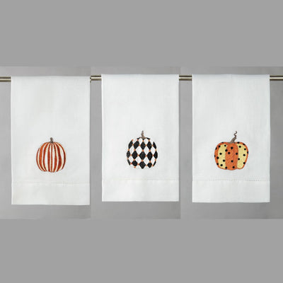 Pumpkins Guest Towel, Set of Three (3) - My Trove Box