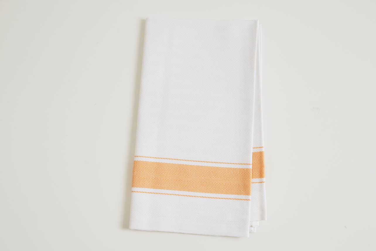 Classic Italian Kitchen Hand Towels - Herringbone