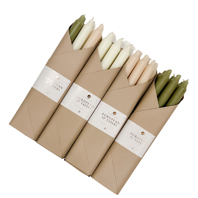 Northern Lights 12" Candle Tapers, 6-Pack Set - My Trove Box