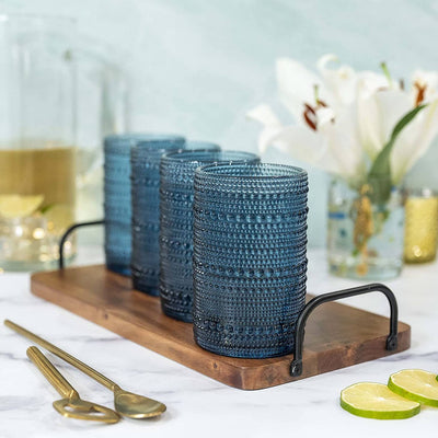 Hobnail Drinking Glasses, Set of 4 - My Trove Box