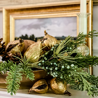 Gilded Antique Finish Resin Figs, Set of 5 - My Trove Box
