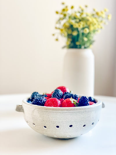Sheldon Ceramics Vermont Berry Colander Bowl - My Trove Box