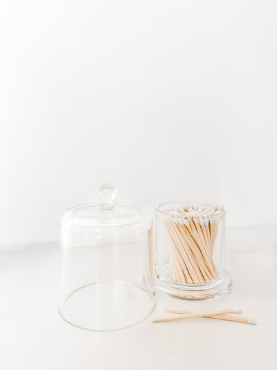 Glass apothecary cloche jar and matchsticks - My Trove Box