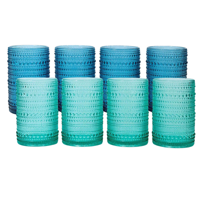 Hobnail Drinking Glasses, Set of 4 - My Trove Box