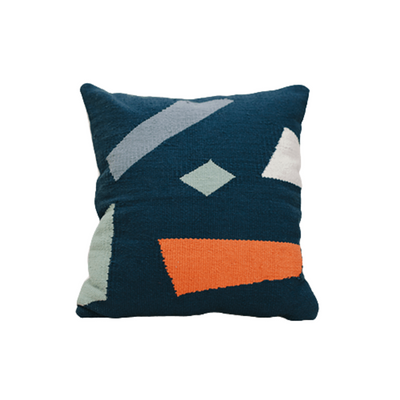 Kilim Terrazzo Pillow 16"x 16" Square Cushion - My Trove Box